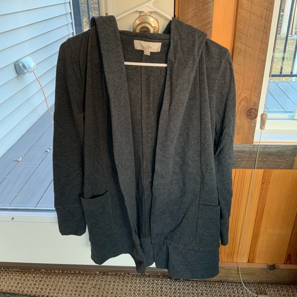 Loft Sweatshirt Cardigan